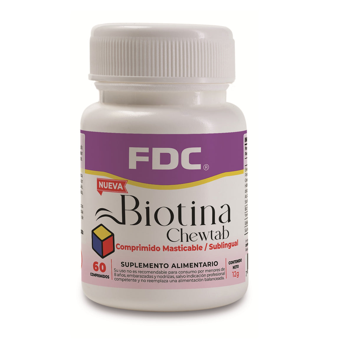 Biotina Masticable x 60 comprimidos