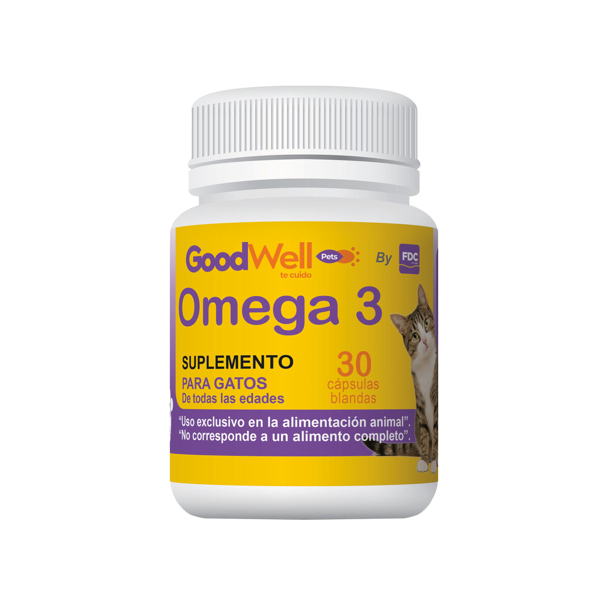 Pelaje Gatos – Omega 3 Premium EPA + DHA X 30 Cápsulas Blandas