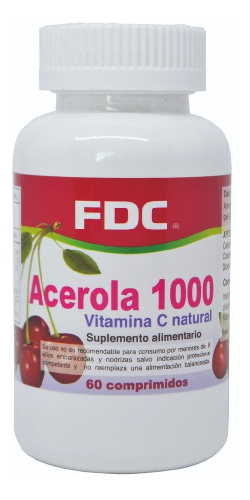 Acerola Vitamina C Natural 1000 Mg X 60 Comp