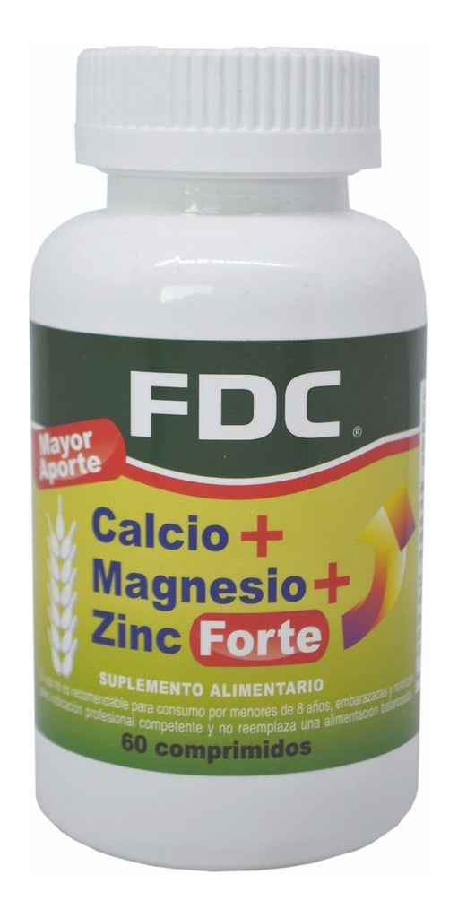 Calcio+magnesio+zinc Forte X 60 Comprimidos